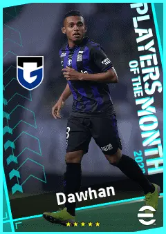 Dawhan eFootball 2026 player card, 89 OVR CMF