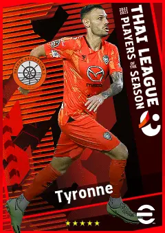Tyronne eFootball 2026 player card, 87 OVR AMF