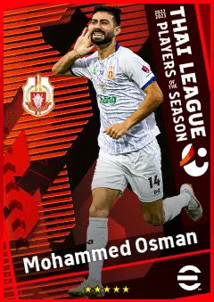 Mohammed Osman eFootball 2026 player card, 89 OVR CMF