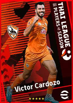 Victor Cardozo eFootball 2026 player card, 88 OVR CB