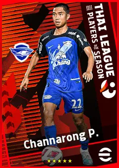 Channarong P. eFootball 2026 player card, 89 OVR AMF
