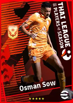 Osman Sow eFootball 2026 player card, 86 OVR CF