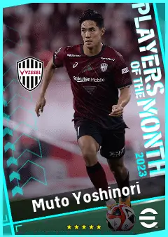Muto Yoshinori eFootball 2026 player card, 90 OVR CF