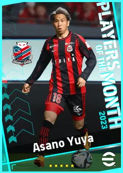 Asano Yuya eFootball 2026 player card, 89 OVR CF