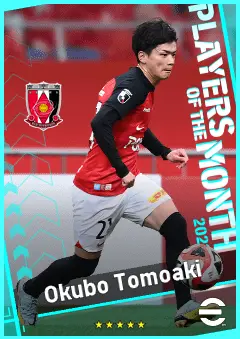Okubo Tomoaki eFootball 2026 player card, 88 OVR LMF