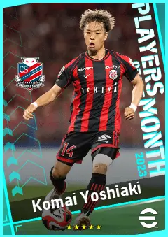 Komai Yoshiaki eFootball 2026 player card, 89 OVR CMF