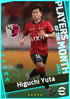 Higuchi Yuta eFootball 2026 player card, 89 OVR CMF