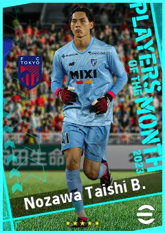 Nozawa Taishi B. eFootball 2026 player card, 89 OVR GK