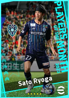 Sato Ryoga eFootball 2026 player card, 90 OVR RMF