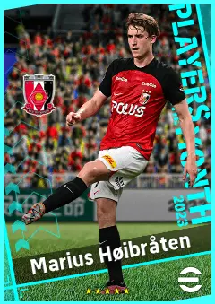 Marius Høibråten eFootball 2026 player card, 90 OVR CB