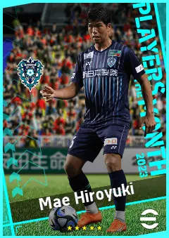 Mae Hiroyuki eFootball 2026 player card, 89 OVR CMF