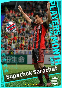 Supachok Sarachat eFootball 2026 player card, 88 OVR AMF