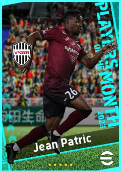 Jean Patric eFootball 2026 player card, 90 OVR LWF