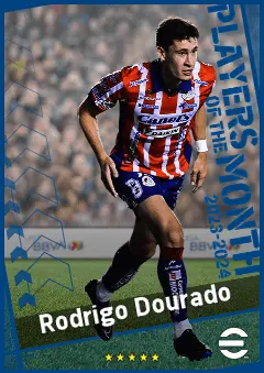 Rodrigo Dourado eFootball 2026 player card, 91 OVR DMF