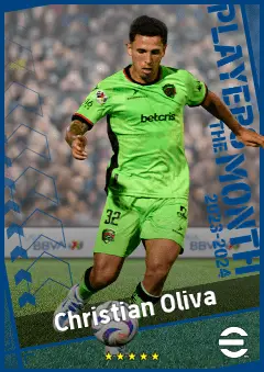 Christian Oliva eFootball 2026 player card, 89 OVR DMF