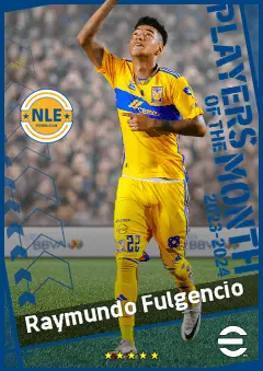 Raymundo Fulgencio eFootball 2026 player card, 90 OVR LWF