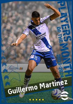 Guillermo Martínez eFootball 2026 player card, 89 OVR CF