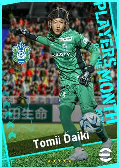 Tomii Daiki eFootball 2026 player card, 88 OVR GK