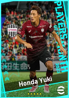 Honda Yuki eFootball 2026 player card, 89 OVR CB