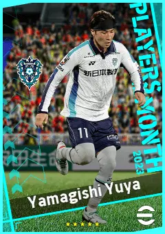 Yamagishi Yuya eFootball 2026 player card, 90 OVR CF