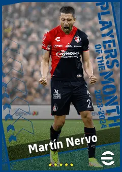 Martín Nervo eFootball 2026 player card, 90 OVR CB