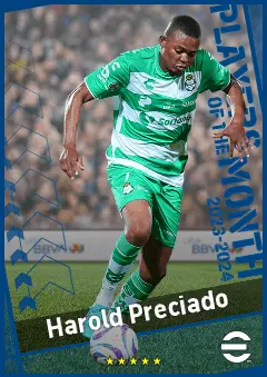 Harold Preciado eFootball 2026 player card, 90 OVR CF