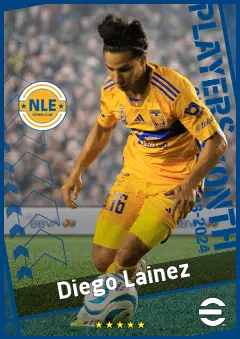 Diego Lainez eFootball 2026 player card, 91 OVR RMF