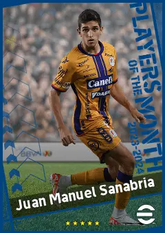 Juan Manuel Sanabria eFootball 2026 player card, 91 OVR LB
