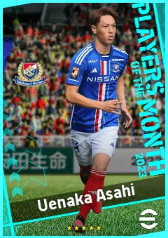 Uenaka Asahi eFootball 2026 player card, 90 OVR AMF