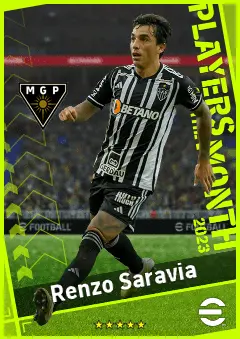 Renzo Saravia eFootball 2026 player card, 90 OVR RB