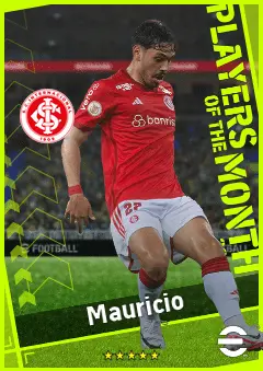 Mauricio eFootball 2026 player card, 92 OVR AMF