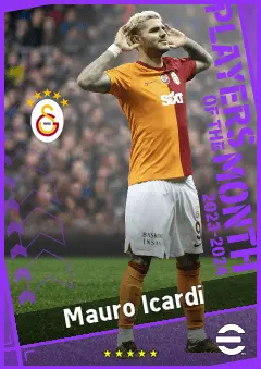 Mauro Icardi eFootball 2026 player card, 92 OVR CF