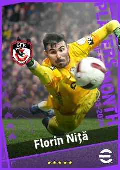 Florin Niță eFootball 2026 player card, 90 OVR GK