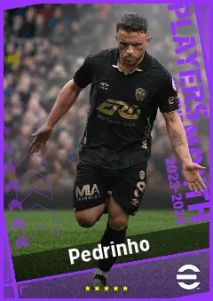 Pedrinho eFootball 2026 player card, 90 OVR CMF