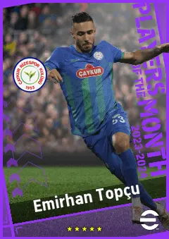 Emirhan Topçu eFootball 2026 player card, 88 OVR CB