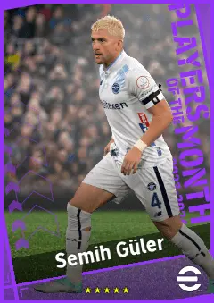 Semih Güler eFootball 2026 player card, 89 OVR CB