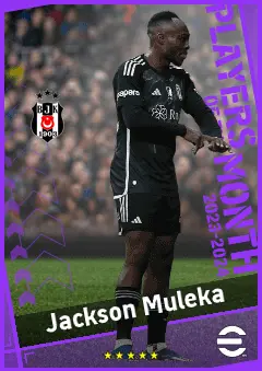 Jackson Muleka eFootball 2026 player card, 91 OVR RMF