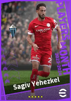 Sagiv Yehezkel eFootball 2026 player card, 88 OVR RMF