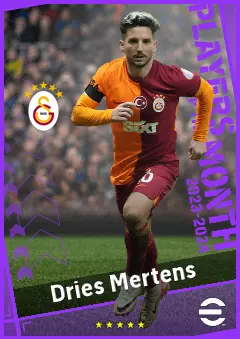 Dries Mertens eFootball 2026 player card, 93 OVR AMF
