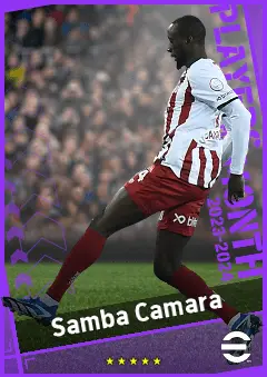Samba Camara eFootball 2026 player card, 89 OVR CB