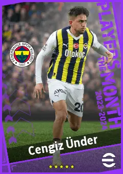 Cengiz Ünder eFootball 2026 player card, 93 OVR RMF