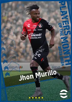 Jhon Murillo eFootball 2026 player card, 90 OVR RMF