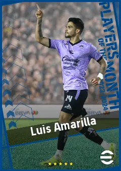Luis Amarilla eFootball 2026 player card, 90 OVR CF
