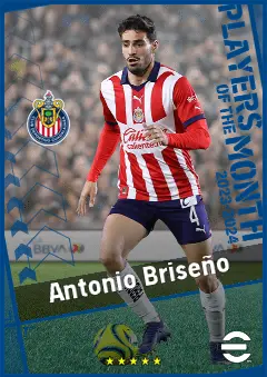 Antonio Briseño eFootball 2026 player card, 89 OVR CB