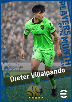 Dieter Villalpando eFootball 2026 player card, 90 OVR AMF