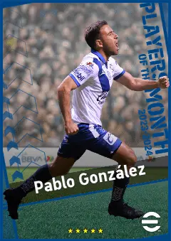 Pablo González eFootball 2026 player card, 89 OVR CMF