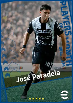 José Paradela eFootball 2026 player card, 90 OVR AMF