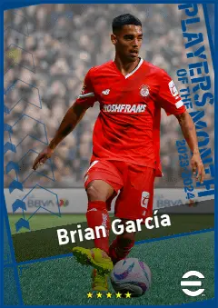 Brian García eFootball 2026 player card, 90 OVR LB