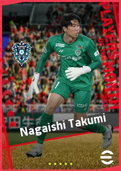 Nagaishi Takumi eFootball 2026 player card, 89 OVR GK