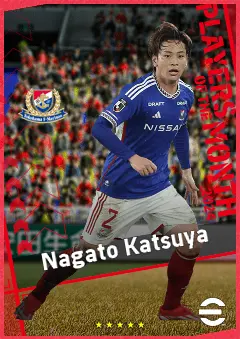 Nagato Katsuya eFootball 2026 player card, 91 OVR LB